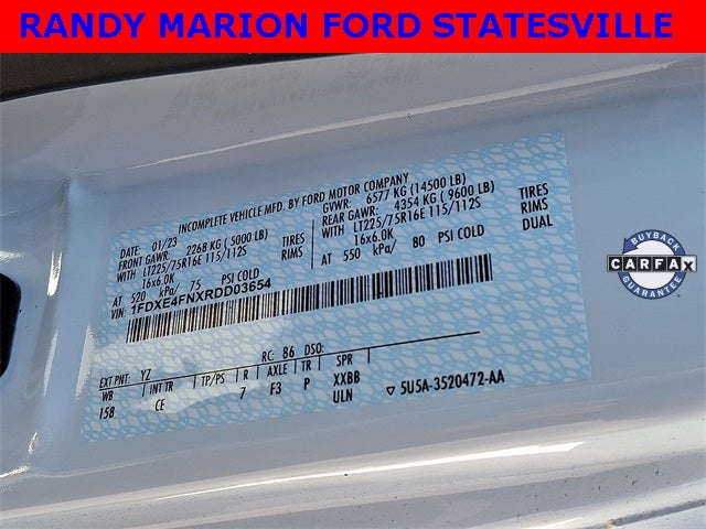 2024 Ford E-450SD 14' BOX TRUCK DRW