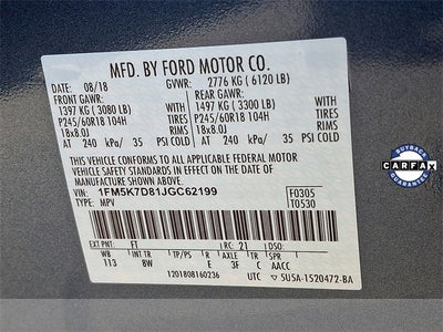 2018 Ford Explorer XLT