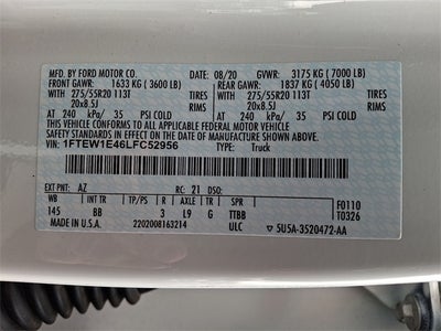 2020 Ford F-150 Platinum