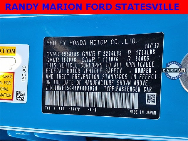 2023 Honda Civic Type R Base