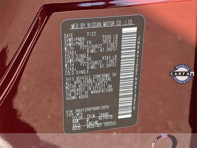 2022 Nissan Armada Platinum