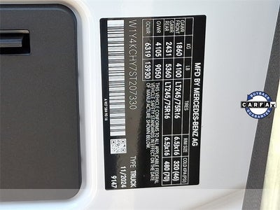 2025 Mercedes-Benz Sprinter 2500 Cargo 170 WB High Roof