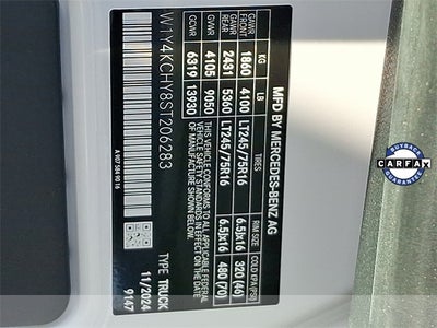 2025 Mercedes-Benz Sprinter 2500 Cargo 170 WB High Roof