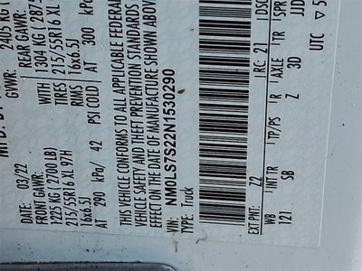 2022 Ford Transit Connect XL