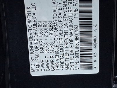 2022 Honda Civic Sport Touring