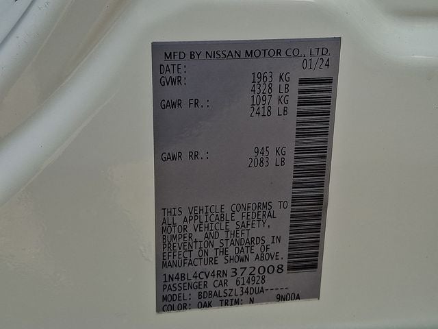 2024 Nissan Altima 2.5 SR