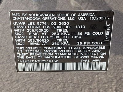 2024 Volkswagen Atlas Cross Sport 2.0T SE w/Technology