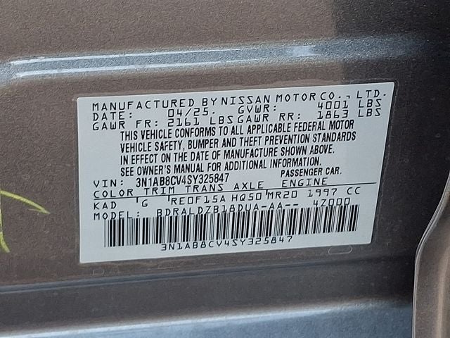 2025 Nissan Sentra SV