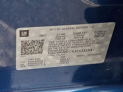 2018 Chevrolet Silverado 1500 LT LT2