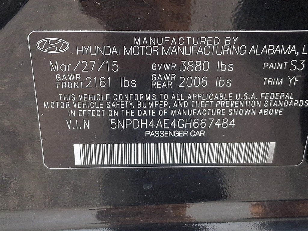 2016 Hyundai Elantra SE