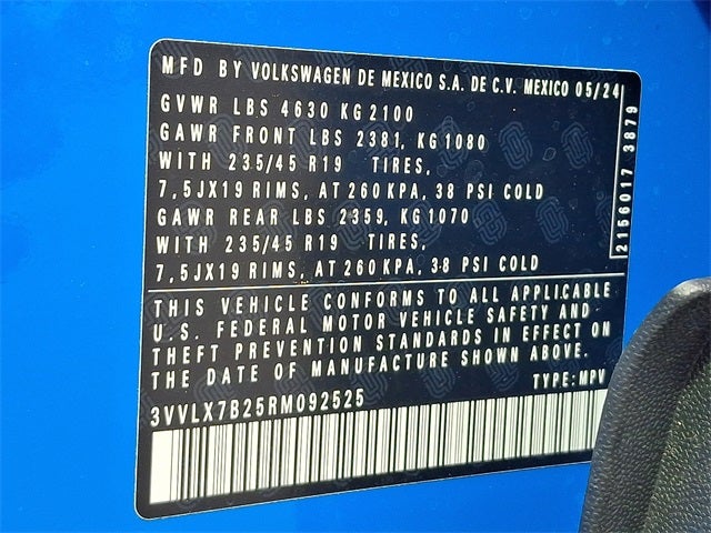 2024 Volkswagen Taos 1.5T SE Black