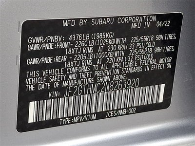 2022 Subaru Crosstrek Limited