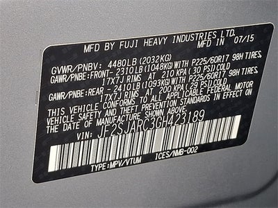 2016 Subaru Forester 2.5i Limited