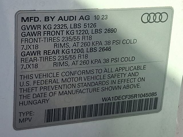 2024 Audi Q3 Premium S Line quattro