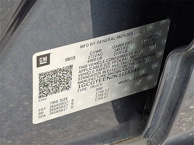 2019 Chevrolet Colorado ZR2