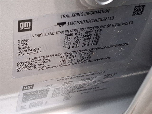 2022 Chevrolet Silverado 1500 Custom