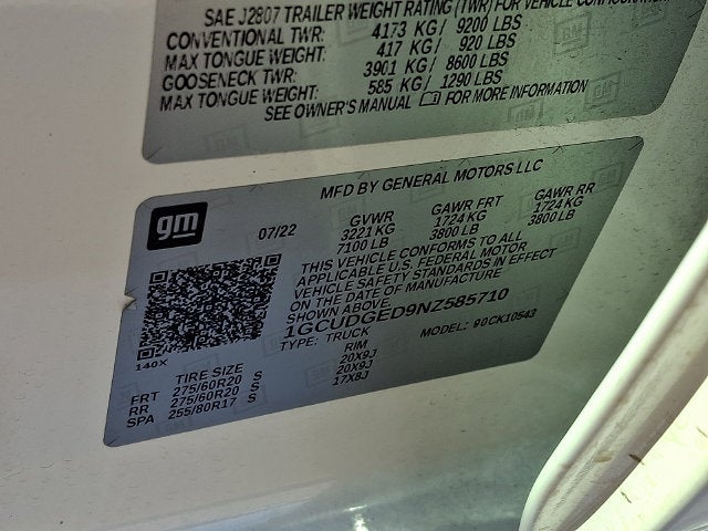 2022 Chevrolet Silverado 1500 LTZ