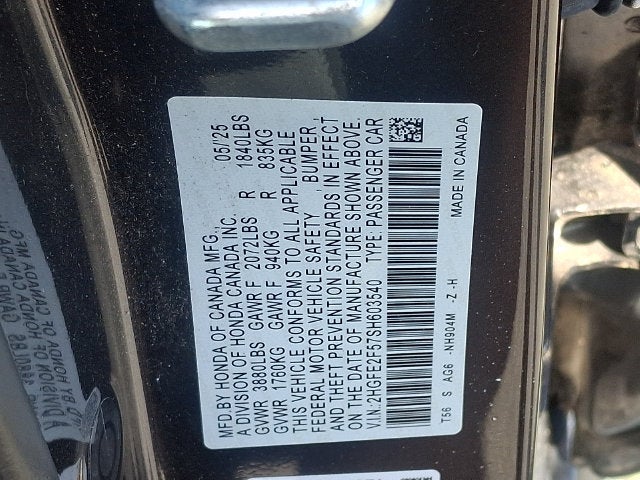2025 Honda Civic Sport