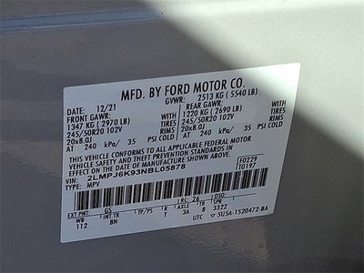 2022 Lincoln Nautilus Reserve