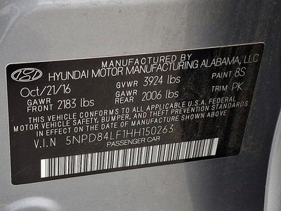 2017 Hyundai Elantra SE