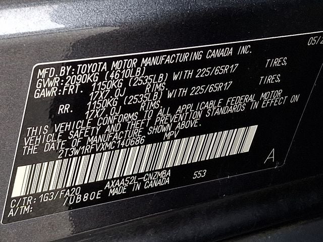 2021 Toyota RAV4 XLE