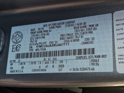 2024 Ford Escape Platinum