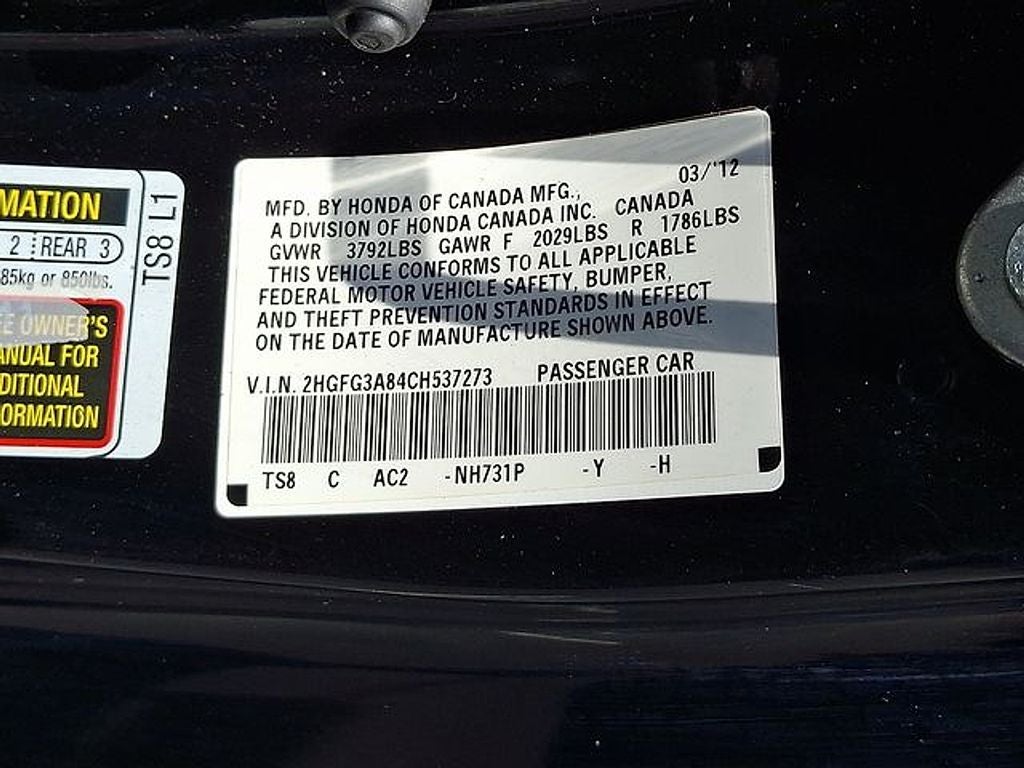 2012 Honda Civic EX