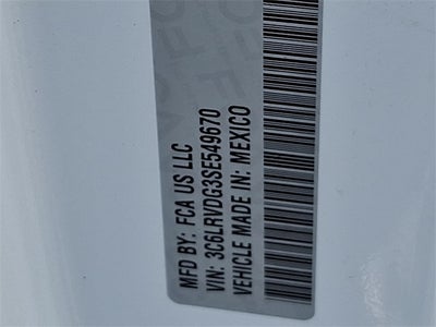 2025 RAM ProMaster 2500 Cargo Van Tradesman High Roof 159' WB w/Pass Seat