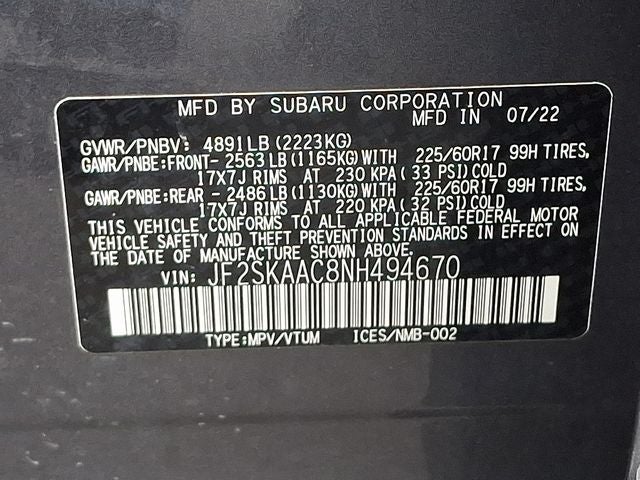 2022 Subaru Forester Base