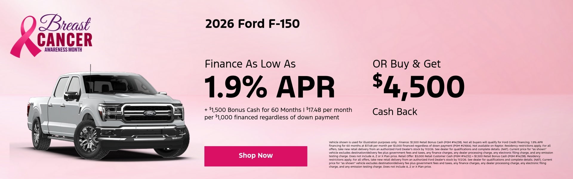 2026 Ford F-150 October Specials